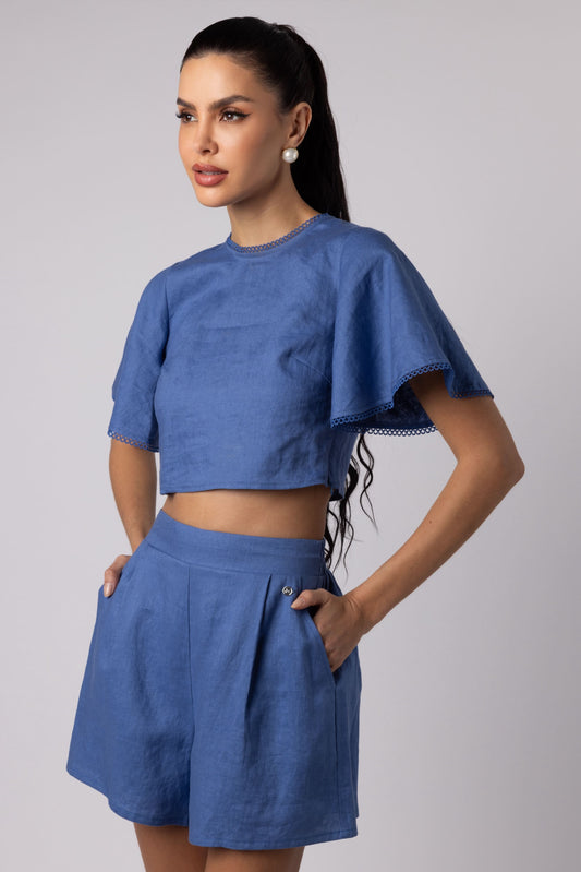 BARBARA - SHIRT JEAN BLUE