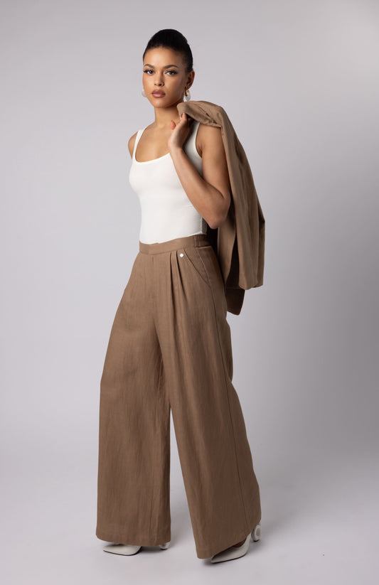 MELANIA - PANTS BROWN