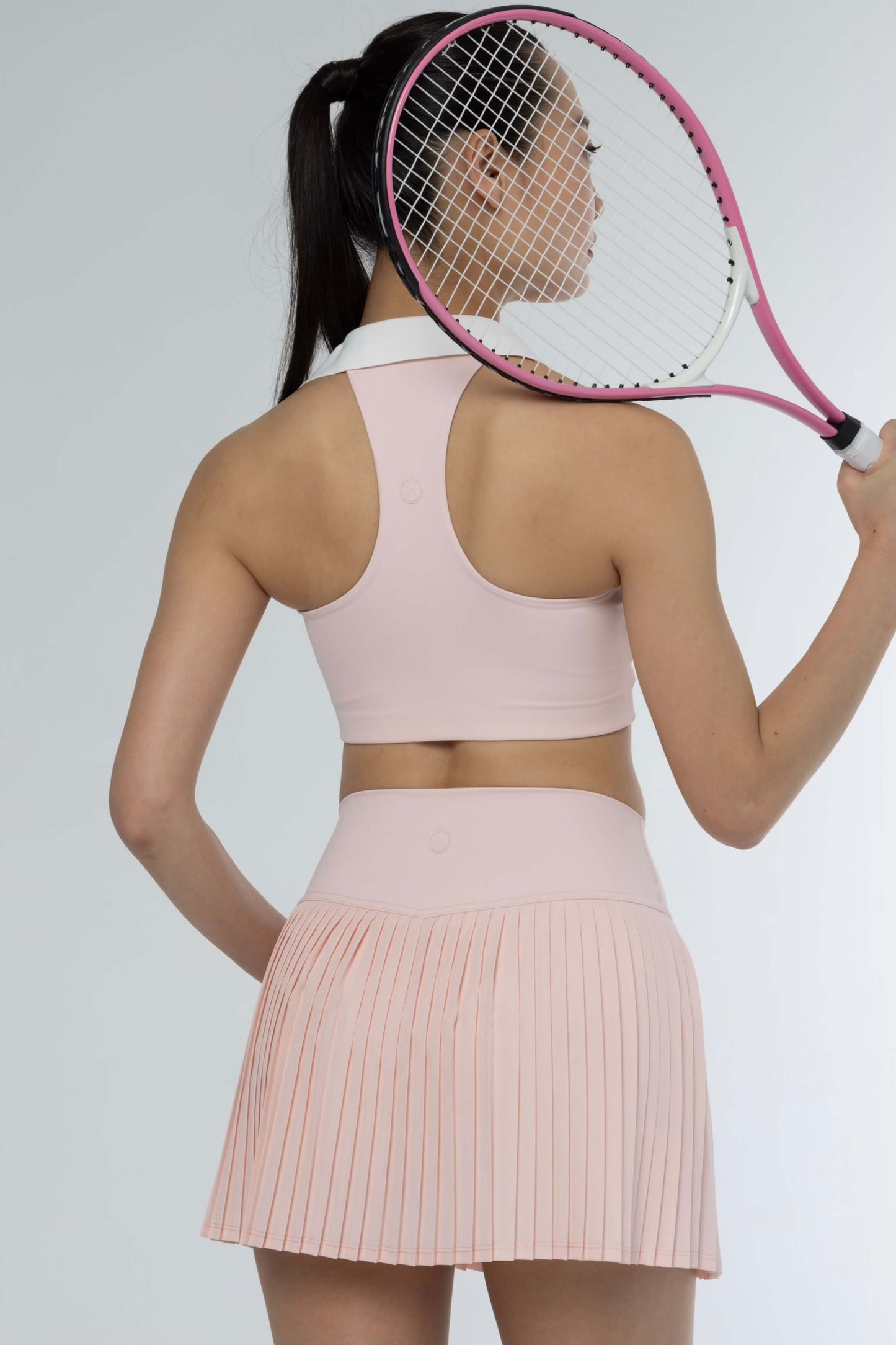 MATCH POINT - TOP WHITE & PINK