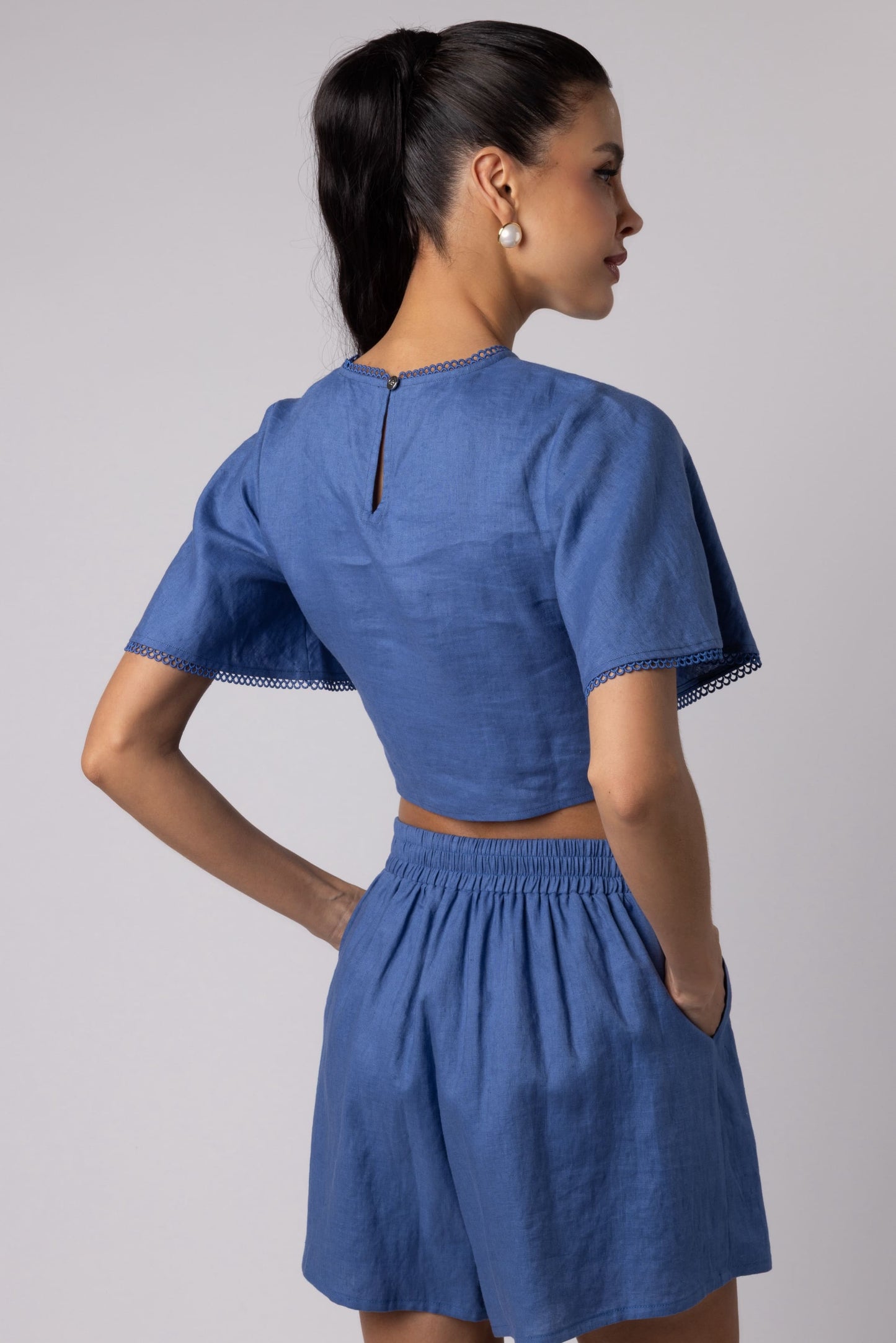 BARBARA - SHIRT JEAN BLUE