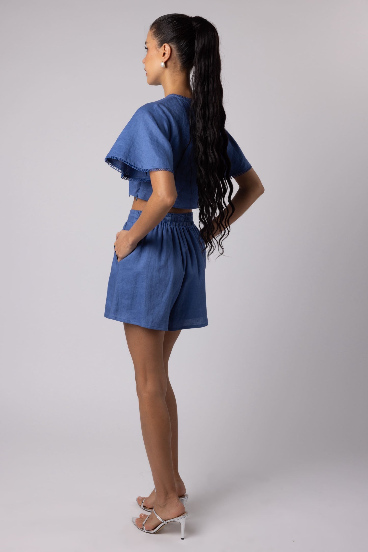 BARBARA - SHORT JEAN BLUE