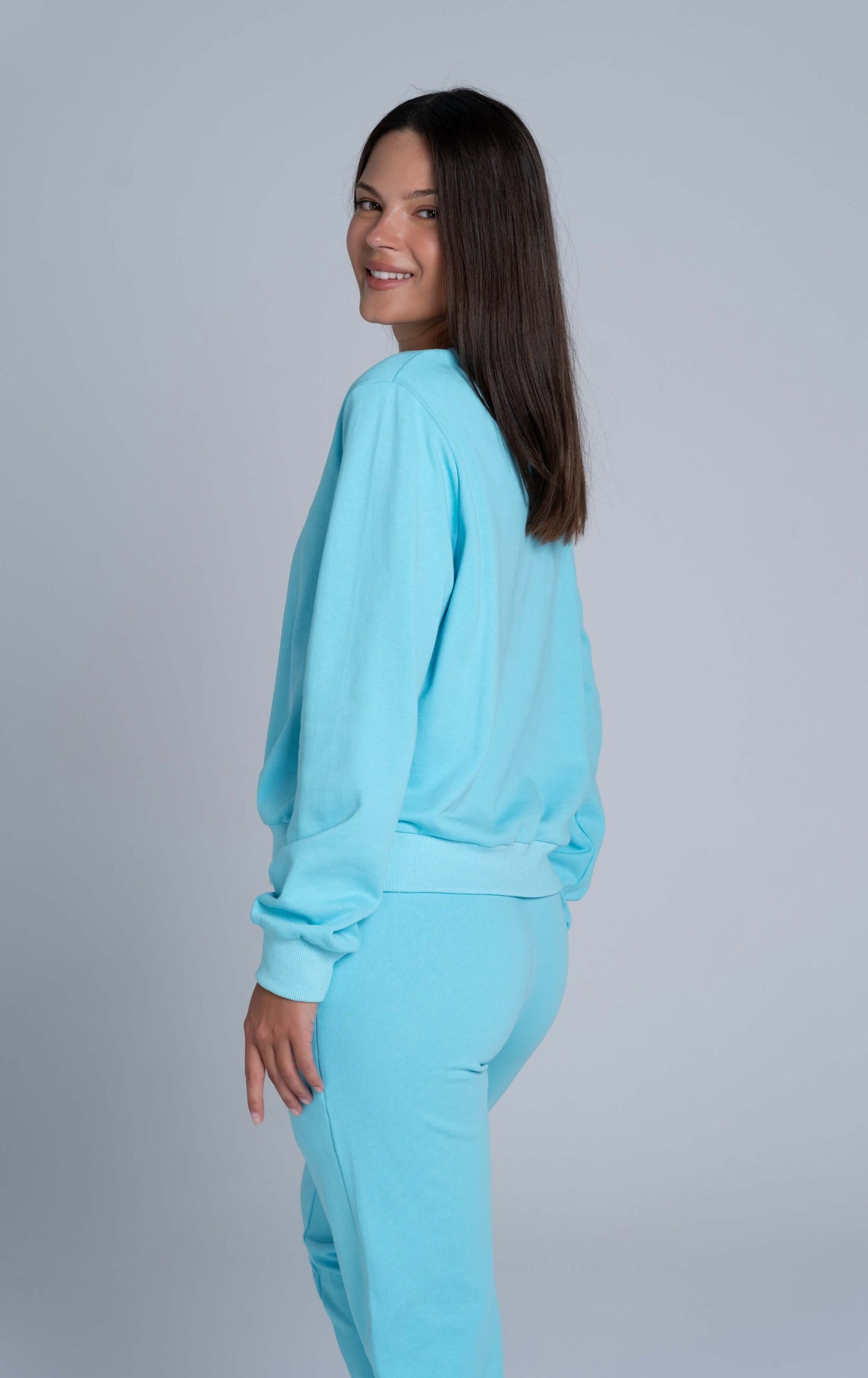 CLOUD FIT - SWEATSHIRT TURQUOISE