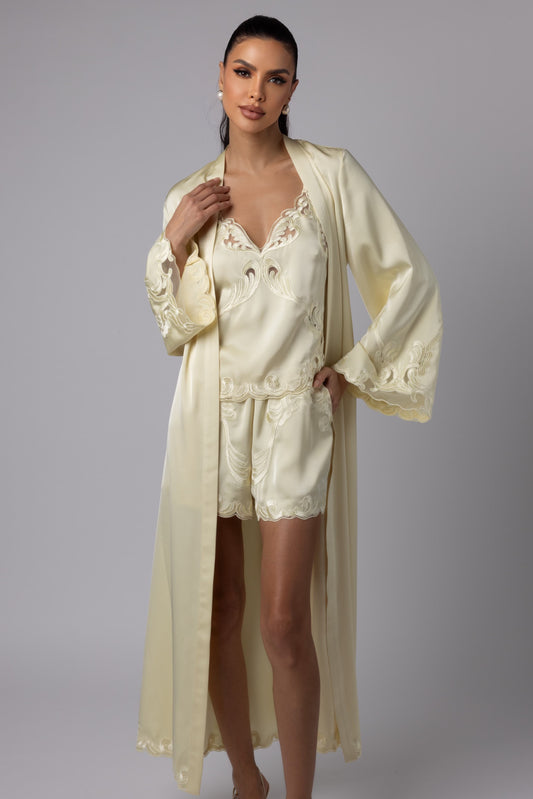 LORA - LONG KIMONO  YELLOW