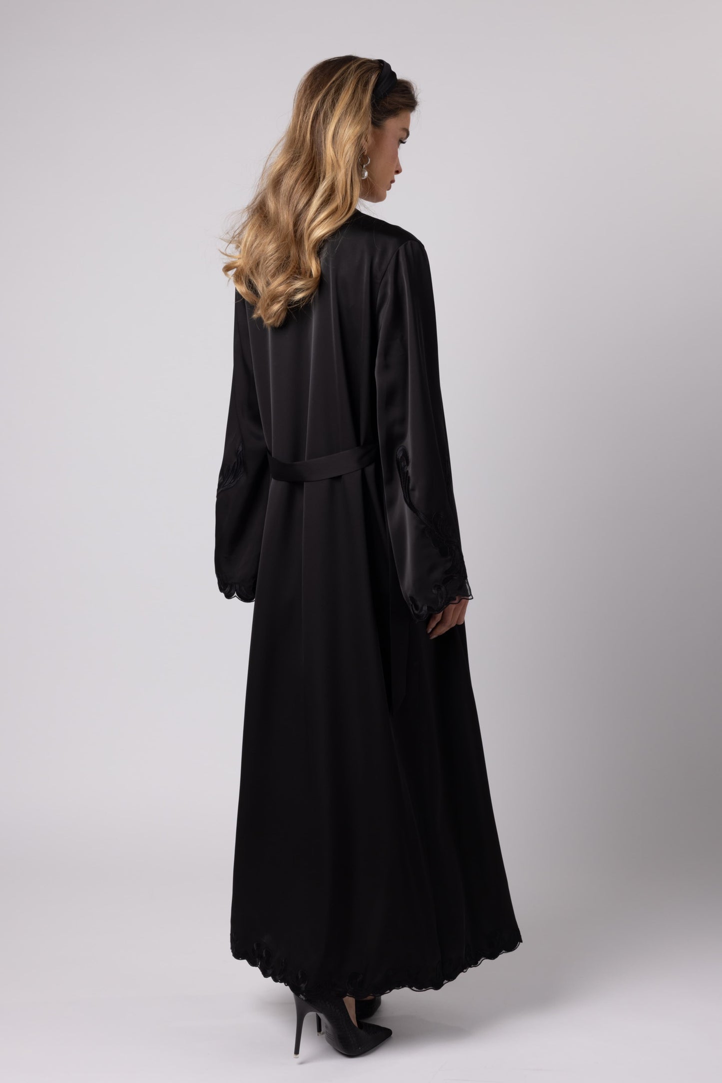 LORA - LONG KIMONO BLACK