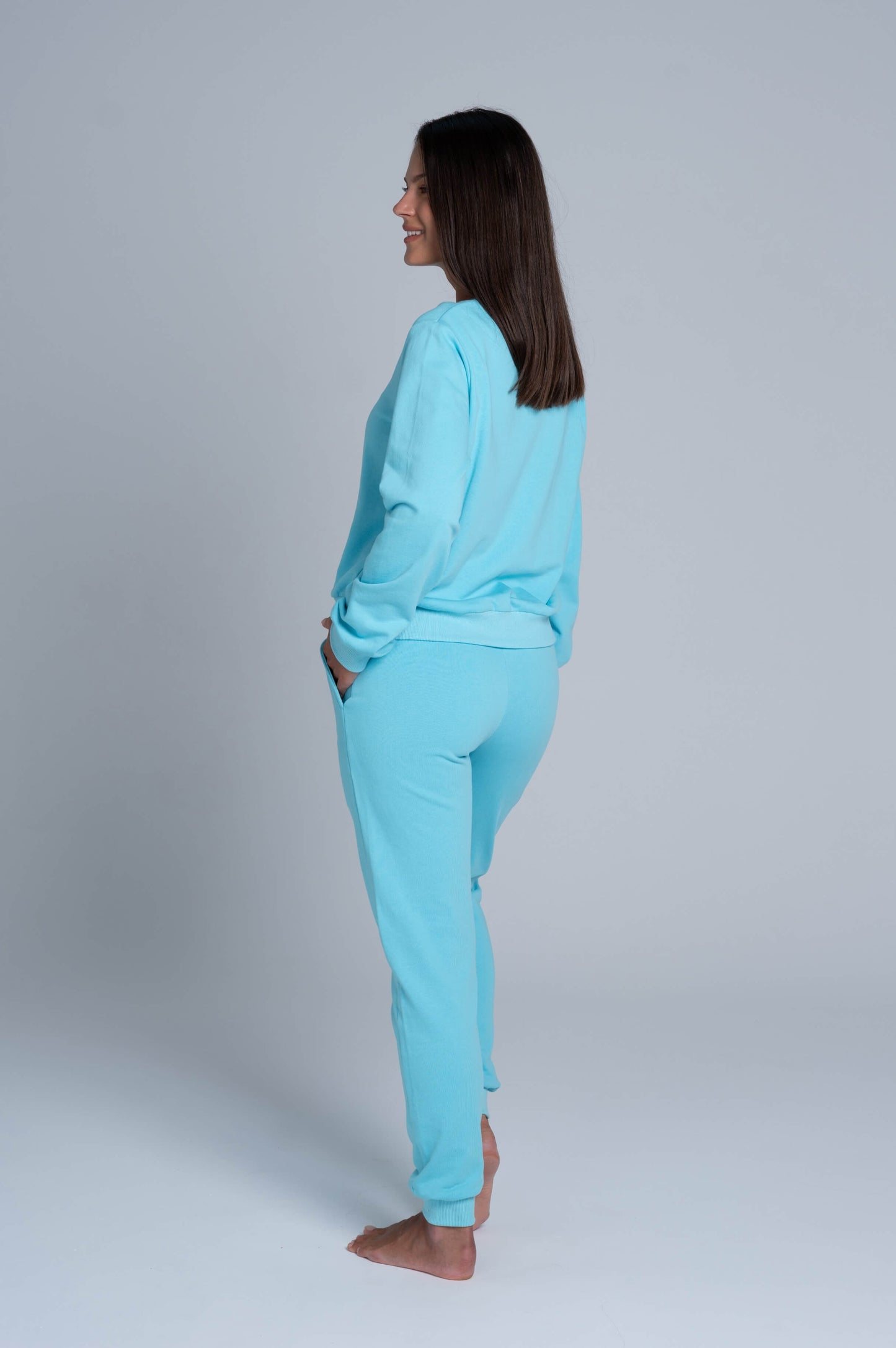 CLOUD FIT - SWEATSHIRT TURQUOISE