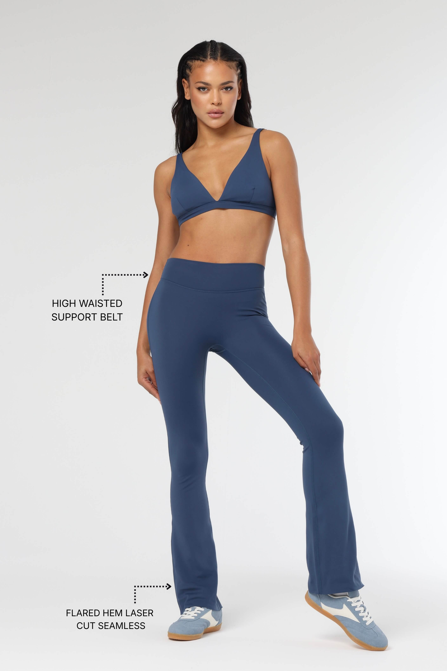 FLOW RISE - LEGGING BLUE