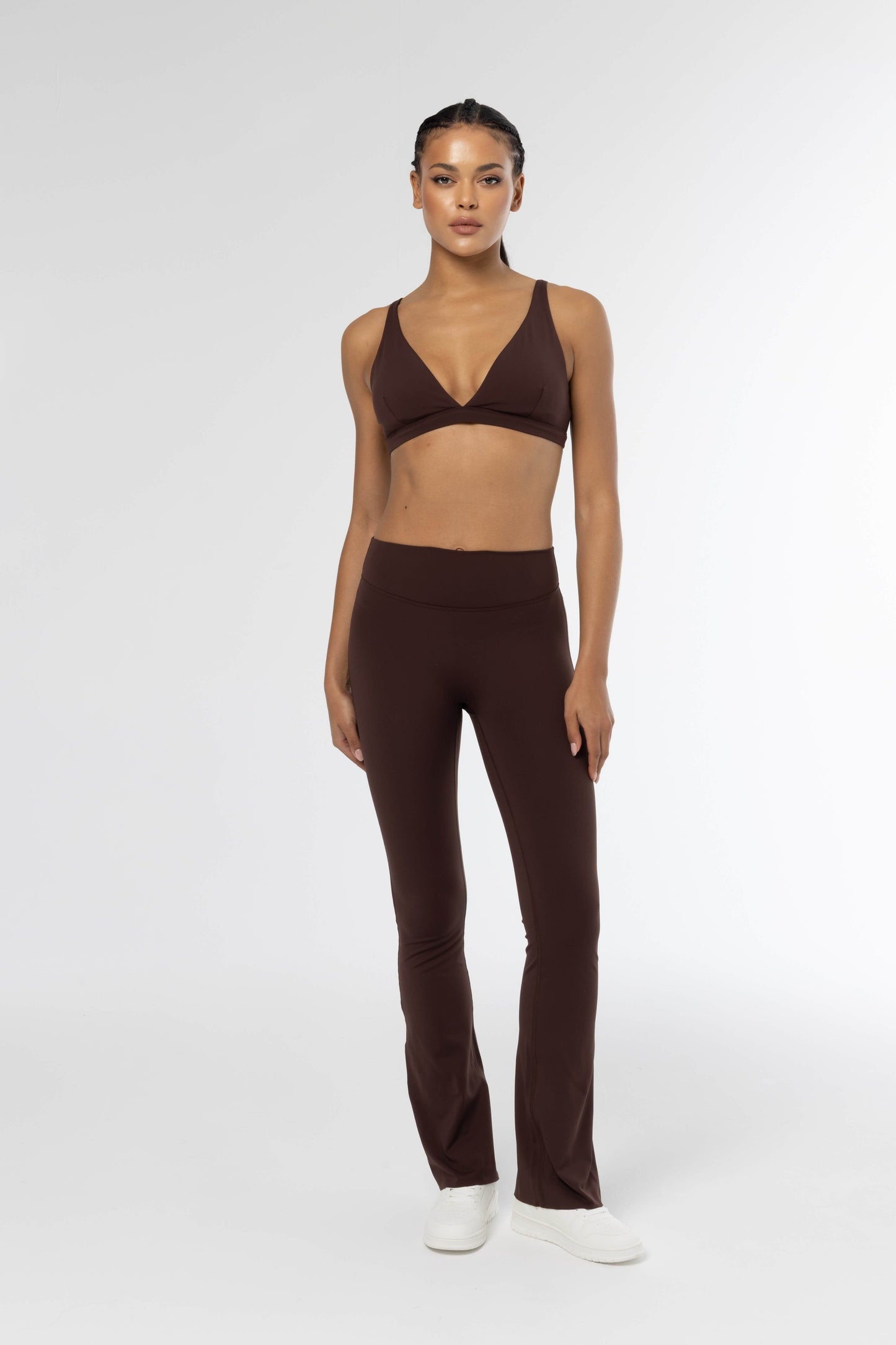 FLOW RISE - LEGGING BROWN