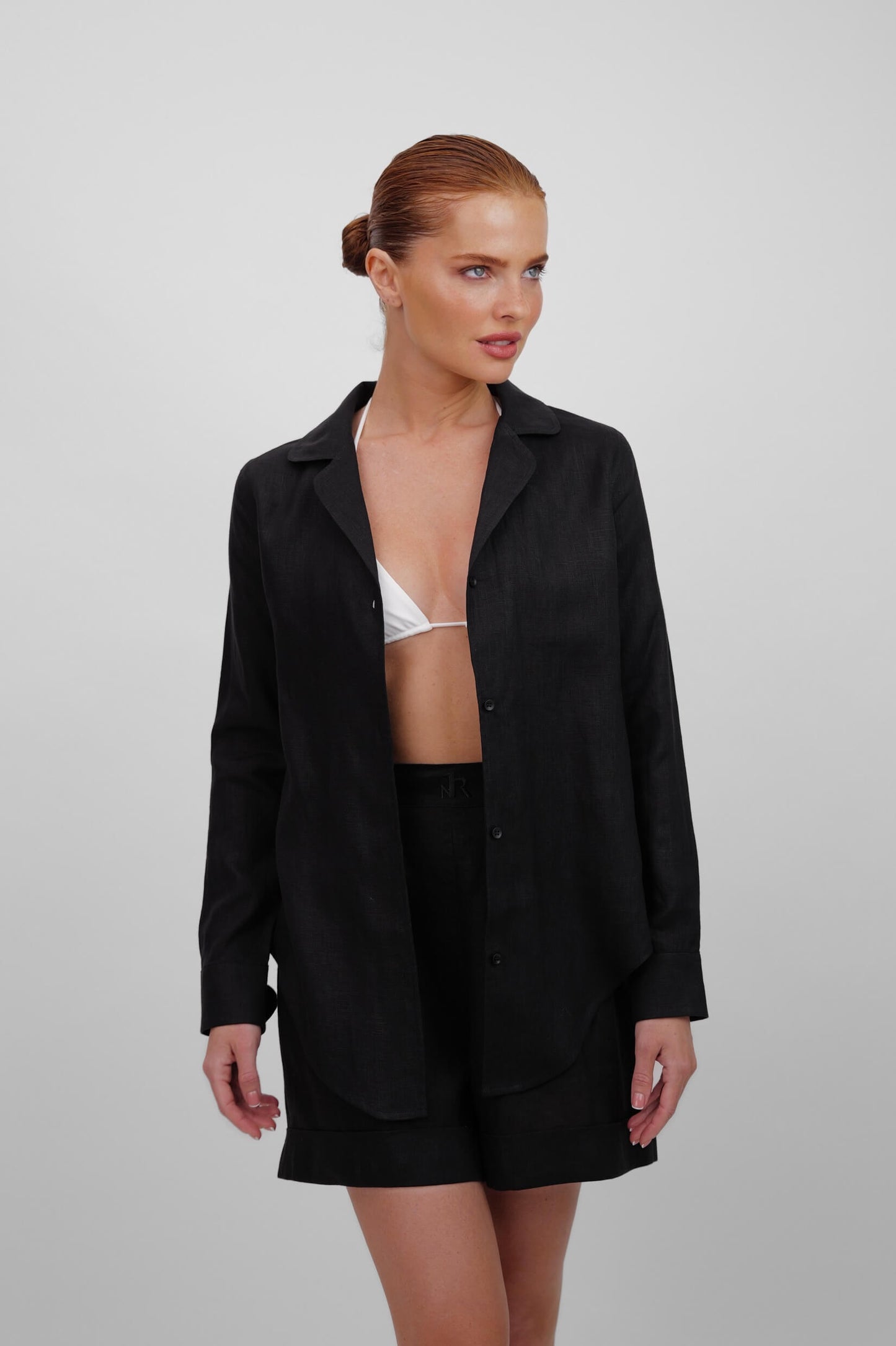 RIVIERA LINEN - BLACK