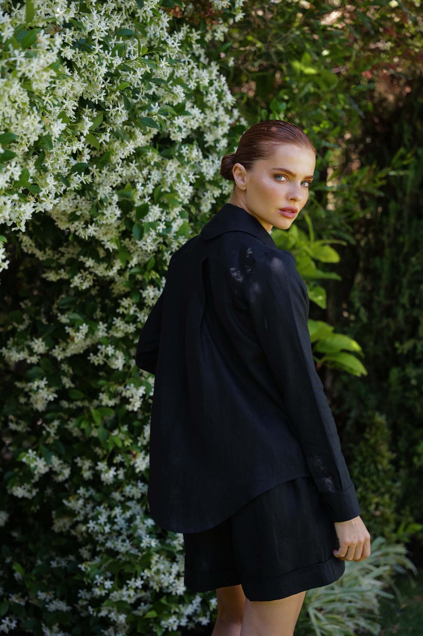 RIVIERA LINEN - BLACK