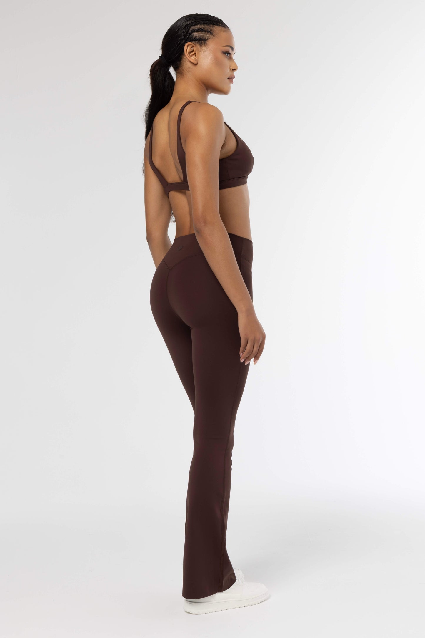 FLOW RISE - LEGGING BROWN