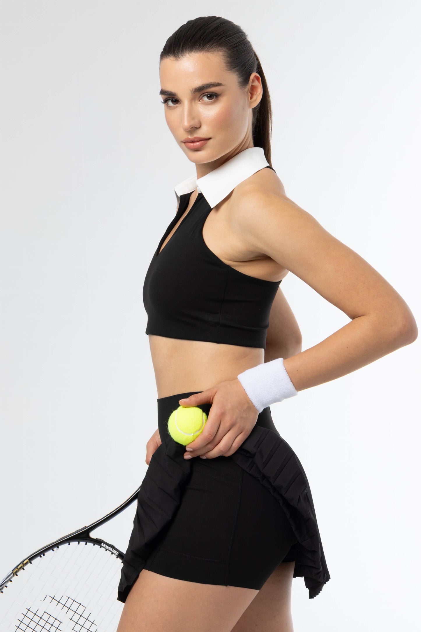 MATCH POINT - TOP WHITE & BLACK