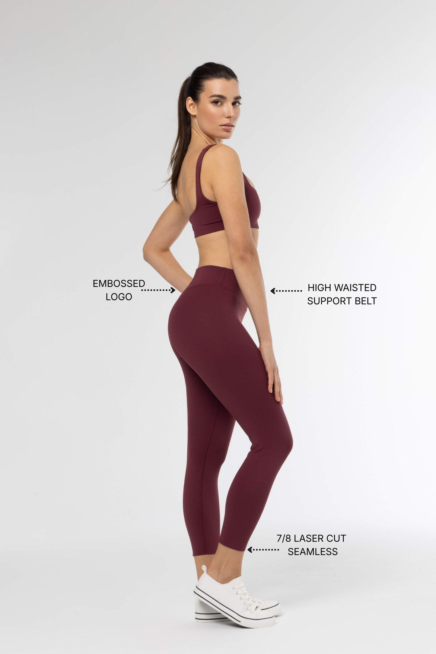 MANTRA - LEGGING BURGUNDY 