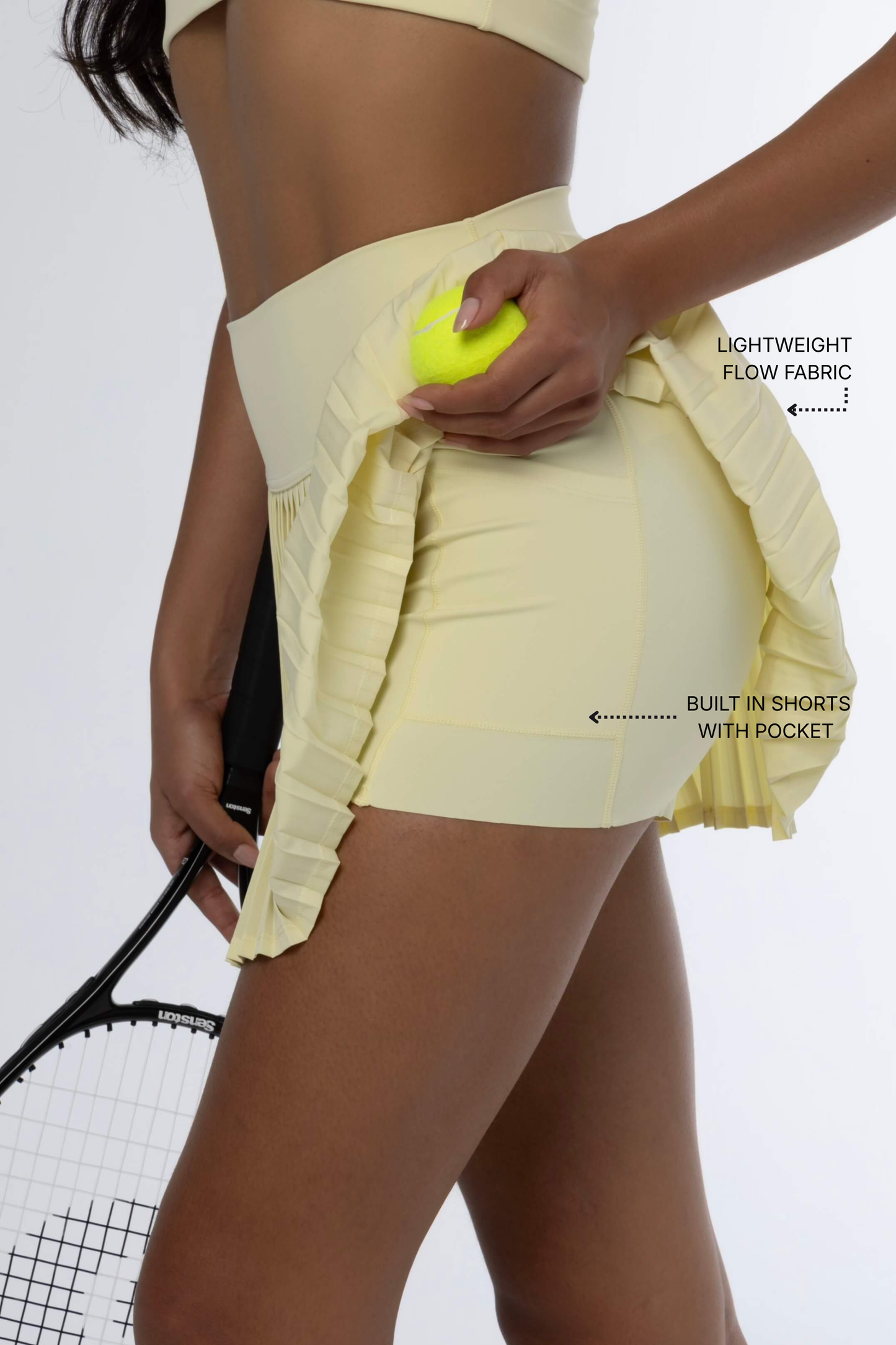 MATCH POINT - SKIRT YELLOW